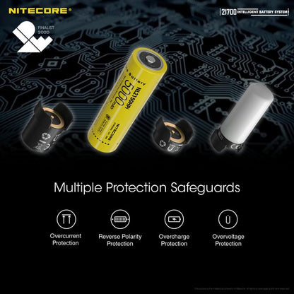 Système Intelligent Nitecore 21700SET – 5000mAh Power Bank + Lanterne - NYCTALOPE