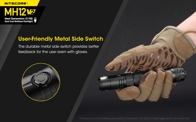 Lampe Torche Nitecore MH12 V2 – 1200 Lumens Nitecore