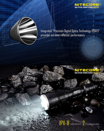 Lampe Torche Nitecore MH27UV – 1000 Lumens  NYCTALOPE  