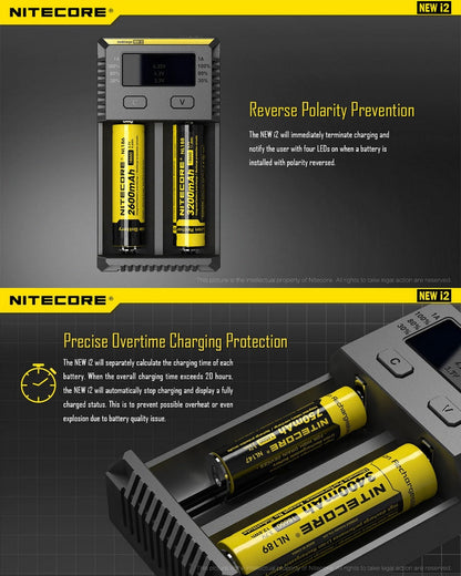Chargeur Intellicharger Nitecore NEW I2  NYCTALOPE  
