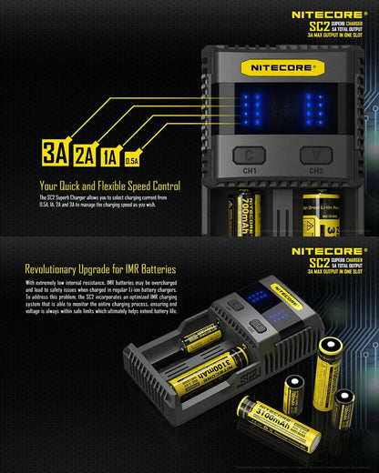 Nitecore Superb Charger SC2  NYCTALOPE  