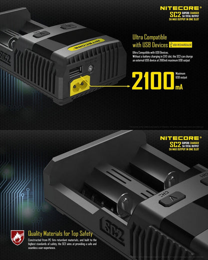 Nitecore Superb Charger SC2  NYCTALOPE  