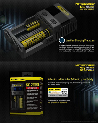 Nitecore Superb Charger SC2  NYCTALOPE  