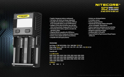 Nitecore Superb Charger SC2  NYCTALOPE  