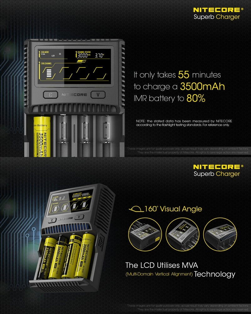 Nitecore Superb Charger SC4  NYCTALOPE  