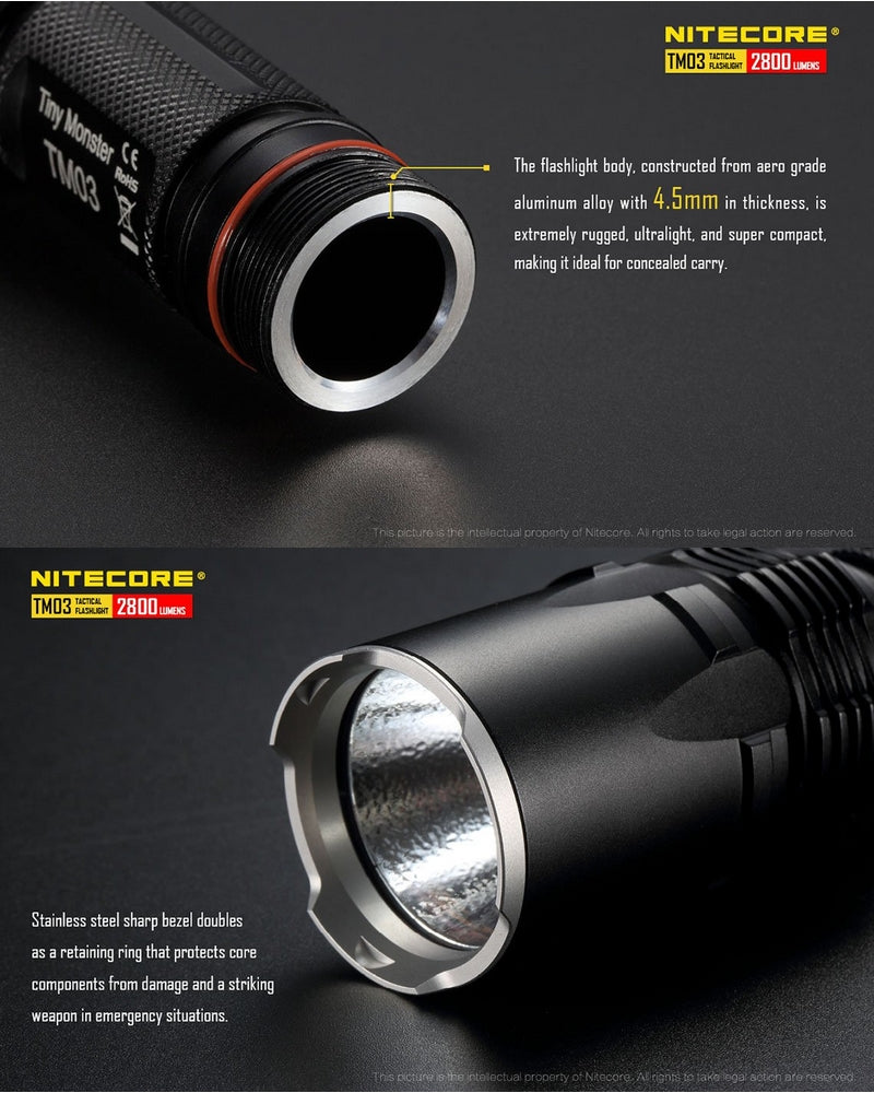 Lampe Torche Nitecore TM03 – 2800 Lumens Nitecore