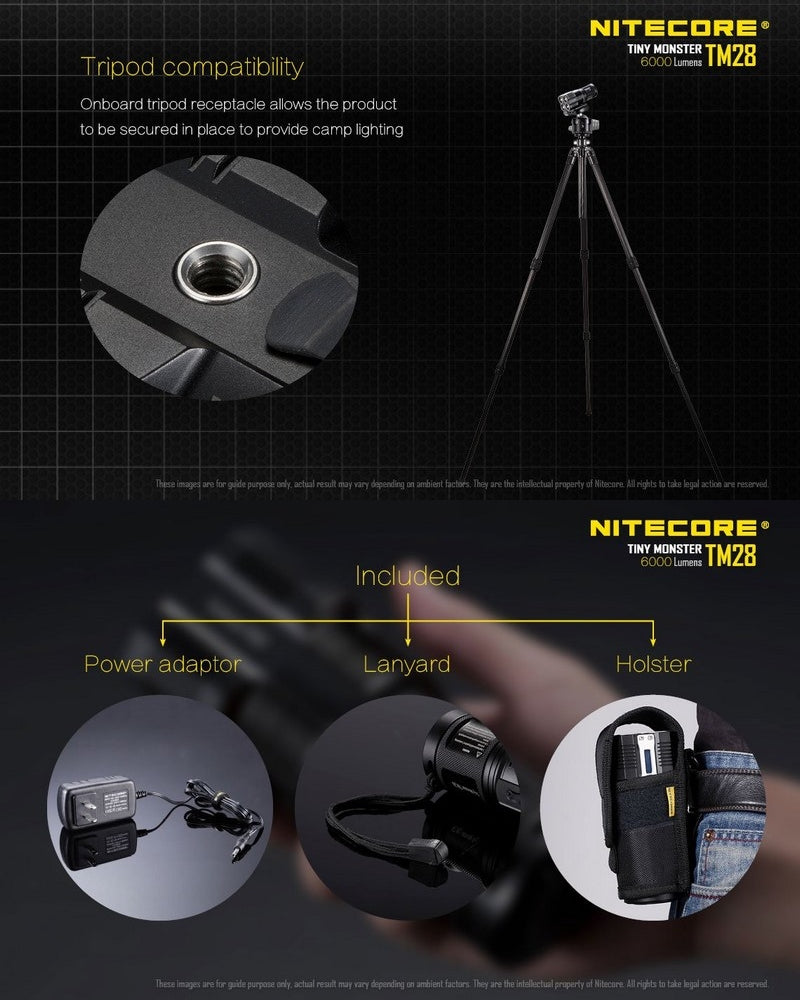 Lampe Torche Nitecore TM28 – 6000 Lumens Nitecore