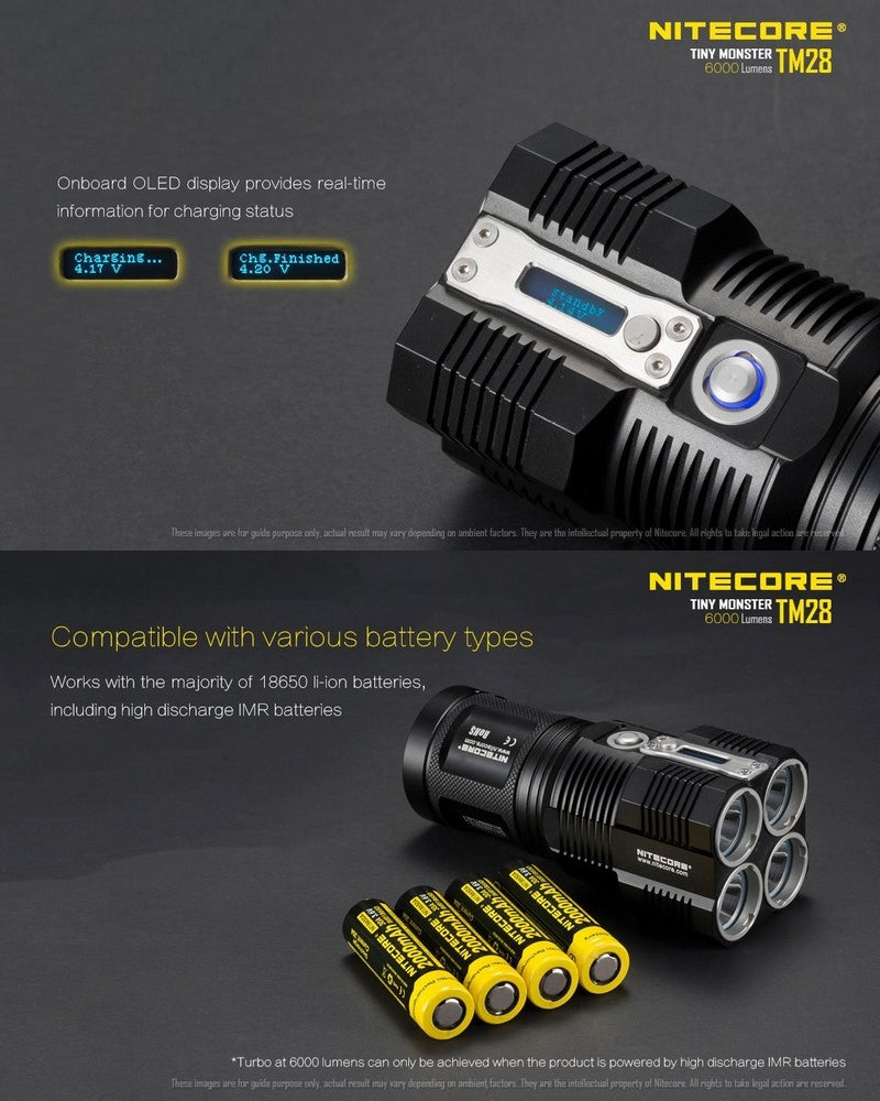 Lampe Torche Nitecore TM28 – 6000 Lumens Nitecore