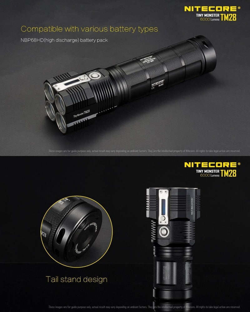 Lampe Torche Nitecore TM28 – 6000 Lumens Nitecore