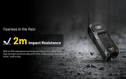 Lampe Nitecore TUP2 compacte – 1200 Lumens – Résistant IP54 eau poussière  NYCTALOPE  