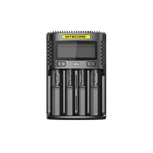 Chargeur Nitecore UMS4 pour batteries li-ion, IMR, LiFePO4, Ni-MH, Ni-Cd  NYCTALOPE  