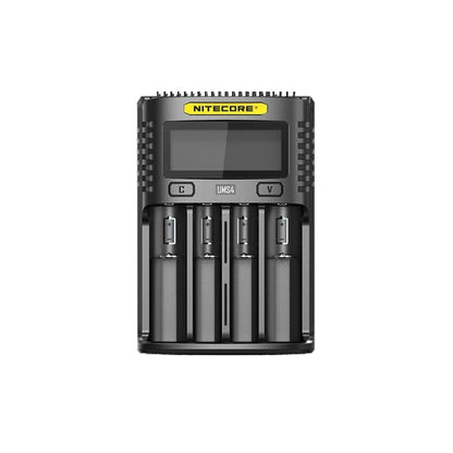 Chargeur Nitecore UMS4 pour batteries li-ion, IMR, LiFePO4, Ni-MH, Ni-Cd  NYCTALOPE  