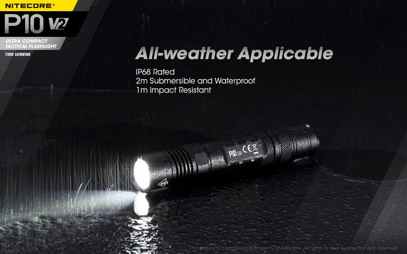 Lampe Torche Nitecore P10V2 - 1100Lumens NYCTALOPE
