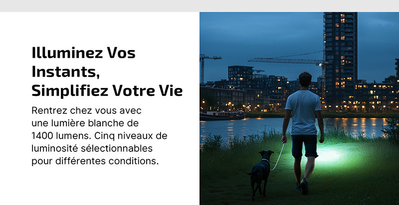 Olight Arkfeld Ultra - 1400 Lumens laser vert et lumière UV - NYCTALOPE