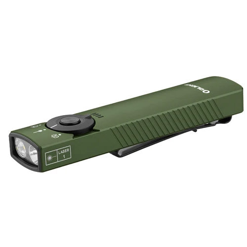 Lampe Torche Olight Arkfeld Pro - 1300 Lumens laser vert et lumière UV  NYCTALOPE  