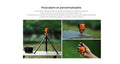 Olight FLEXTAIL MAX PUMP 3 - mini pompe à air portable 3-en-1 avec lanterne 300 lm rechargeable USB-C