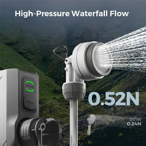 Olight Flextail Tiny Shower — mini douchette électrique portable pour le camping, rechargeable USB-C