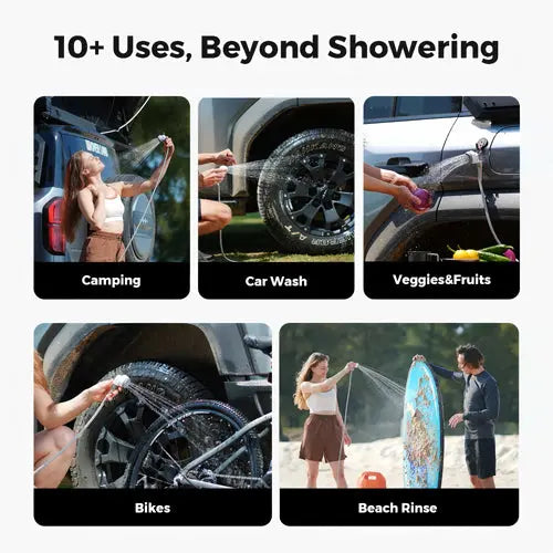 Olight Flextail Tiny Shower — mini douchette électrique portable pour le camping, rechargeable USB-C