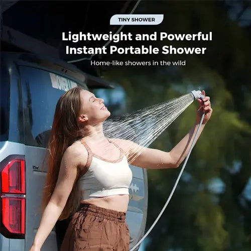Olight Flextail Tiny Shower — mini douchette électrique portable pour le camping, rechargeable USB-C
