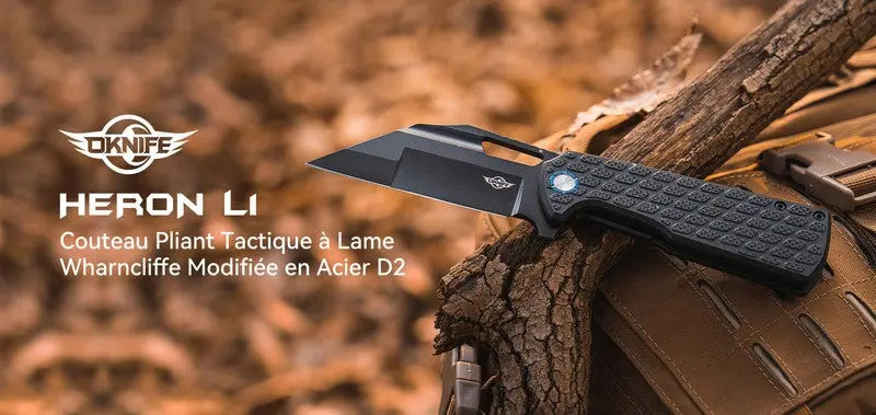 Olight Heron L1 - Couteau Pliant Tactique - Oknife  NYCTALOPE  