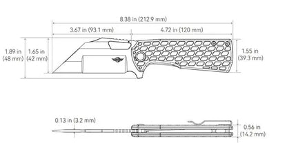Olight Heron L1 - Couteau Pliant Tactique - Oknife  NYCTALOPE  