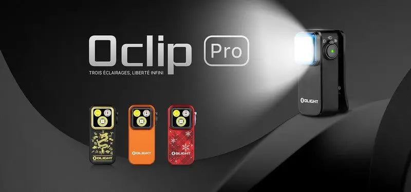 Olight Oclip PRO 500 Lumens - lampe gilet tactique lumière rouge rechargeable  NYCTALOPE  