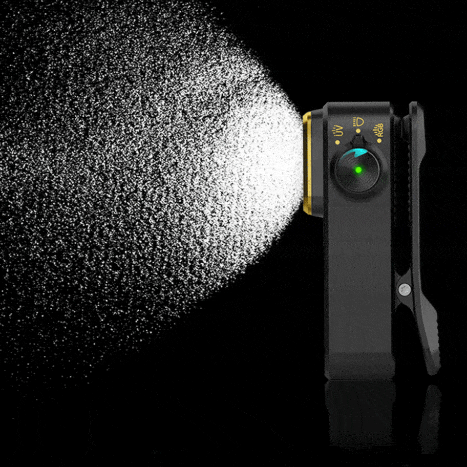 Olight Oclip Pro S – Lampe clip tactique 600 lumens rechargeable avec éclairage RVB et UV  NYCTALOPE  