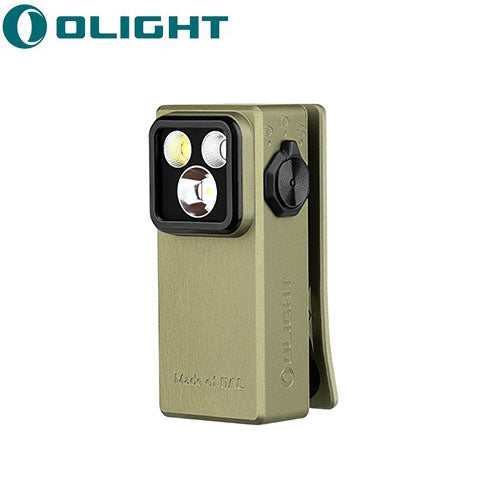 Olight Oclip Ultra - 530 Lumens - Mini lampe à clip avec faisceau large, concentré et UV Olight
