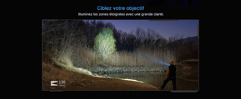 Olight Oclip Ultra - 530 Lumens - Mini lampe à clip avec faisceau large, concentré et UV Olight