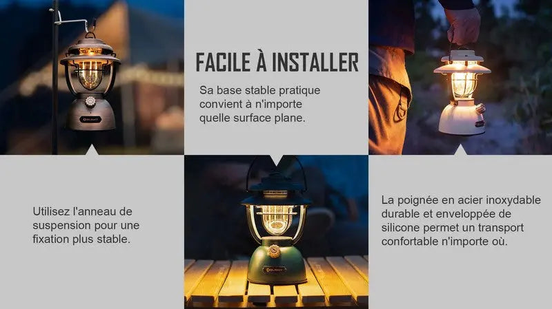 Olight Olantern Classic 2 Pro - Lanterne classic rechargeable pour bivouac  NYCTALOPE  