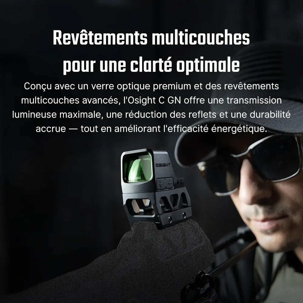 Olight Osight C – optique à viseur point vert haute performance  NYCTALOPE  