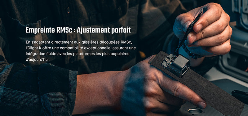 Olight Osight K - Optique reflex ouvert avec batterie latérale remplaçable
