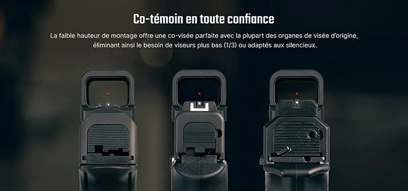 Olight Osight K - Optique reflex ouvert avec batterie latérale remplaçable - NYCTALOPE