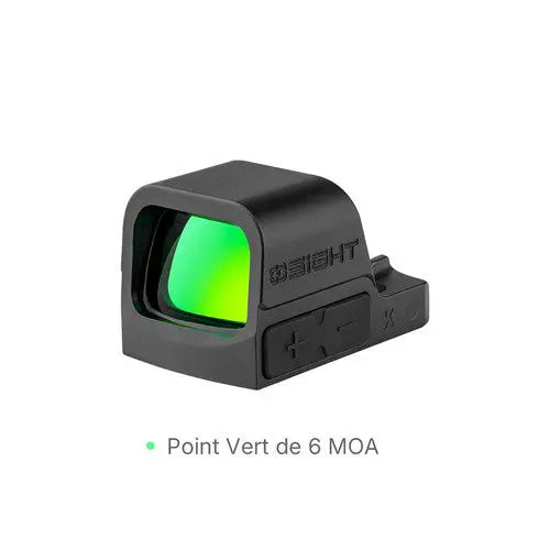 Olight Osight K - Viseur reflex ouvert point vert 6 MOA à empreinte RMSc