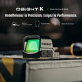 Olight Osight K - Viseur reflex ouvert point vert 6 MOA à empreinte RMSc