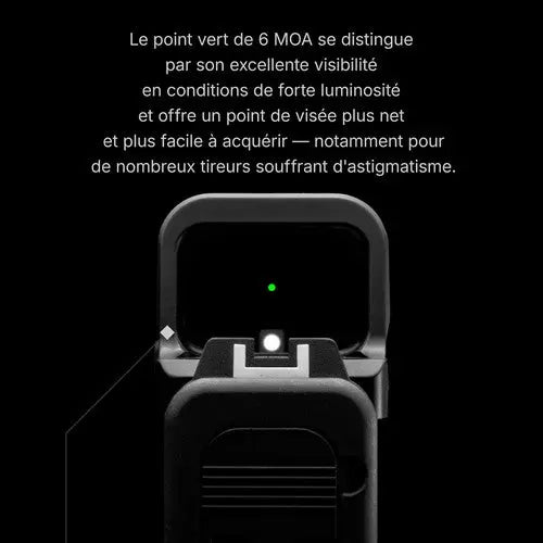 Olight Osight K - Viseur reflex ouvert point vert 6 MOA à empreinte RMSc