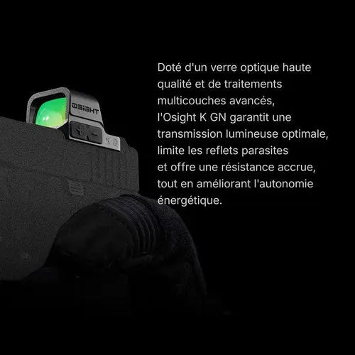 Olight Osight K - Viseur reflex ouvert point vert 6 MOA à empreinte RMSc