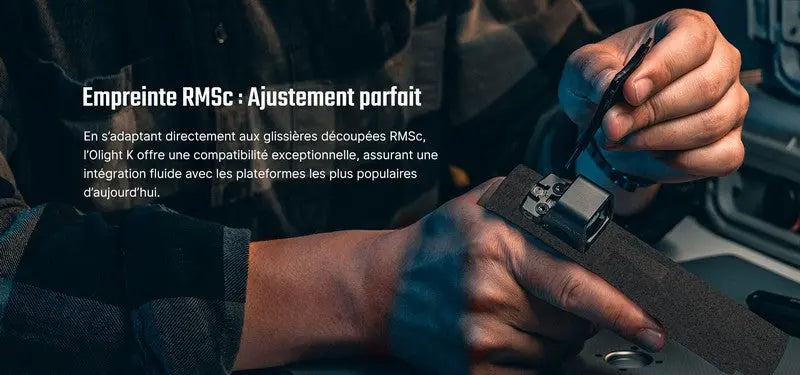 Olight Osight K - Viseur reflex ouvert point vert 6 MOA à empreinte RMSc