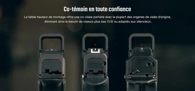 Olight Osight K - Viseur reflex ouvert point vert 6 MOA à empreinte RMSc  NYCTALOPE  