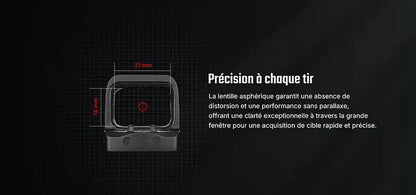 Olight Osight SE - Optique fermée à point rouge avec empreinte RMSc et batterie remplaçable - NYCTALOPE