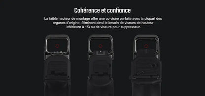 Olight Osight SE - Optique fermée à point rouge avec empreinte RMSc et batterie remplaçable - NYCTALOPE