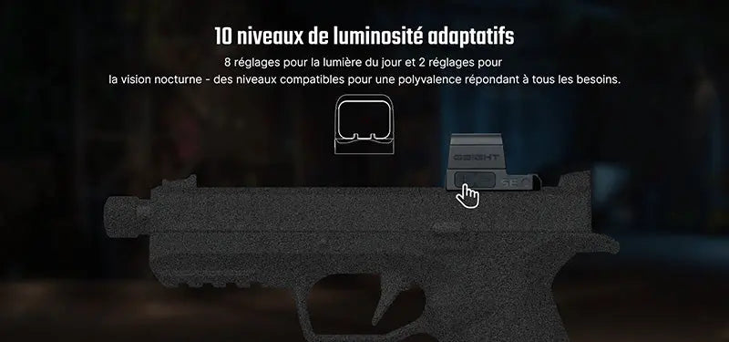 Olight Osight SE - Optique fermée à point rouge avec empreinte RMSc et batterie remplaçable - NYCTALOPE