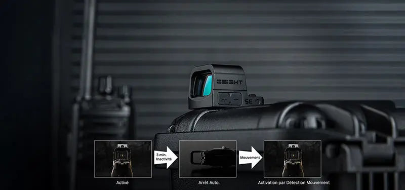 Olight Osight SE - Optique fermée à point vert avec empreinte RMSc et pile CR1620  NYCTALOPE  