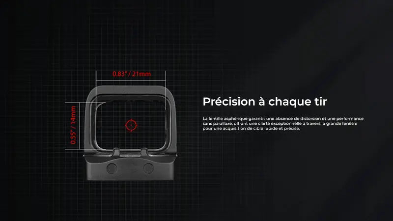 Olight Osight SE Point Vert - Optique fermée multi-réticules RMSc avec batterie latérale CR1620