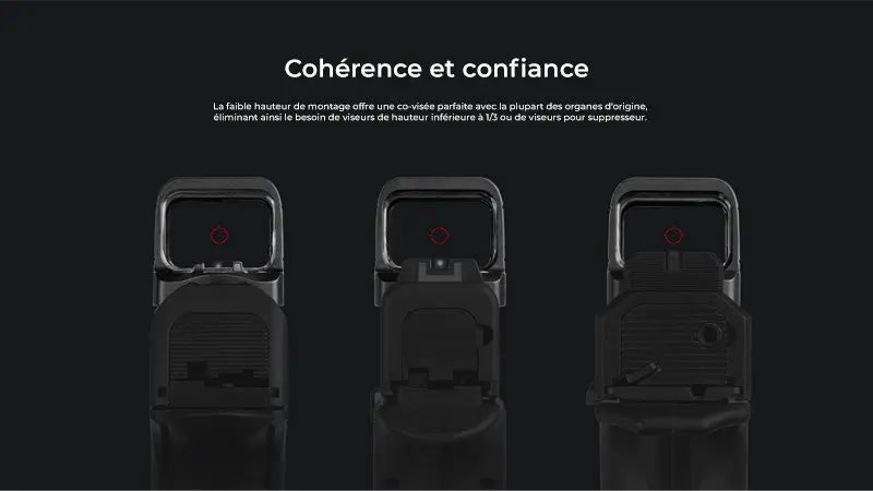 Olight Osight SE Point Vert - Optique fermée multi-réticules RMSc avec batterie latérale CR1620