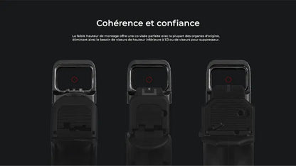 Olight Osight SE Point Vert - Optique fermée multi-réticules RMSc avec batterie latérale CR1620
