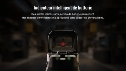 Olight Osight SE Point Vert - Optique fermée multi-réticules RMSc avec batterie latérale CR1620