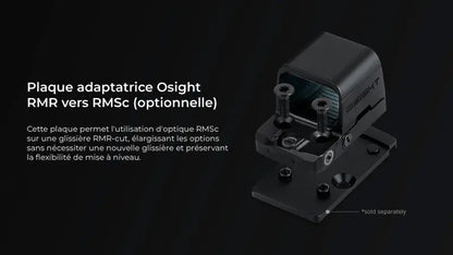 Olight Osight SE Point Vert - Optique fermée multi-réticules RMSc avec batterie latérale CR1620
