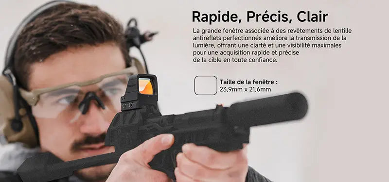 Olight Osight X - Optique Point Vert - 3 MOA Cercle 32 MOA - Empreinte RMR - Chargement Magnétique - Boîtier OAL  NYCTALOPE  