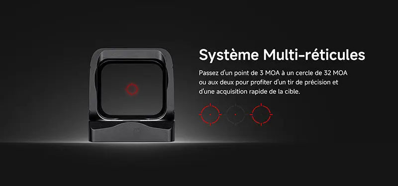 Olight Osight X - Optique Point Vert - 3 MOA Cercle 32 MOA - Empreinte RMR - Chargement Magnétique - Boîtier OAL  NYCTALOPE  